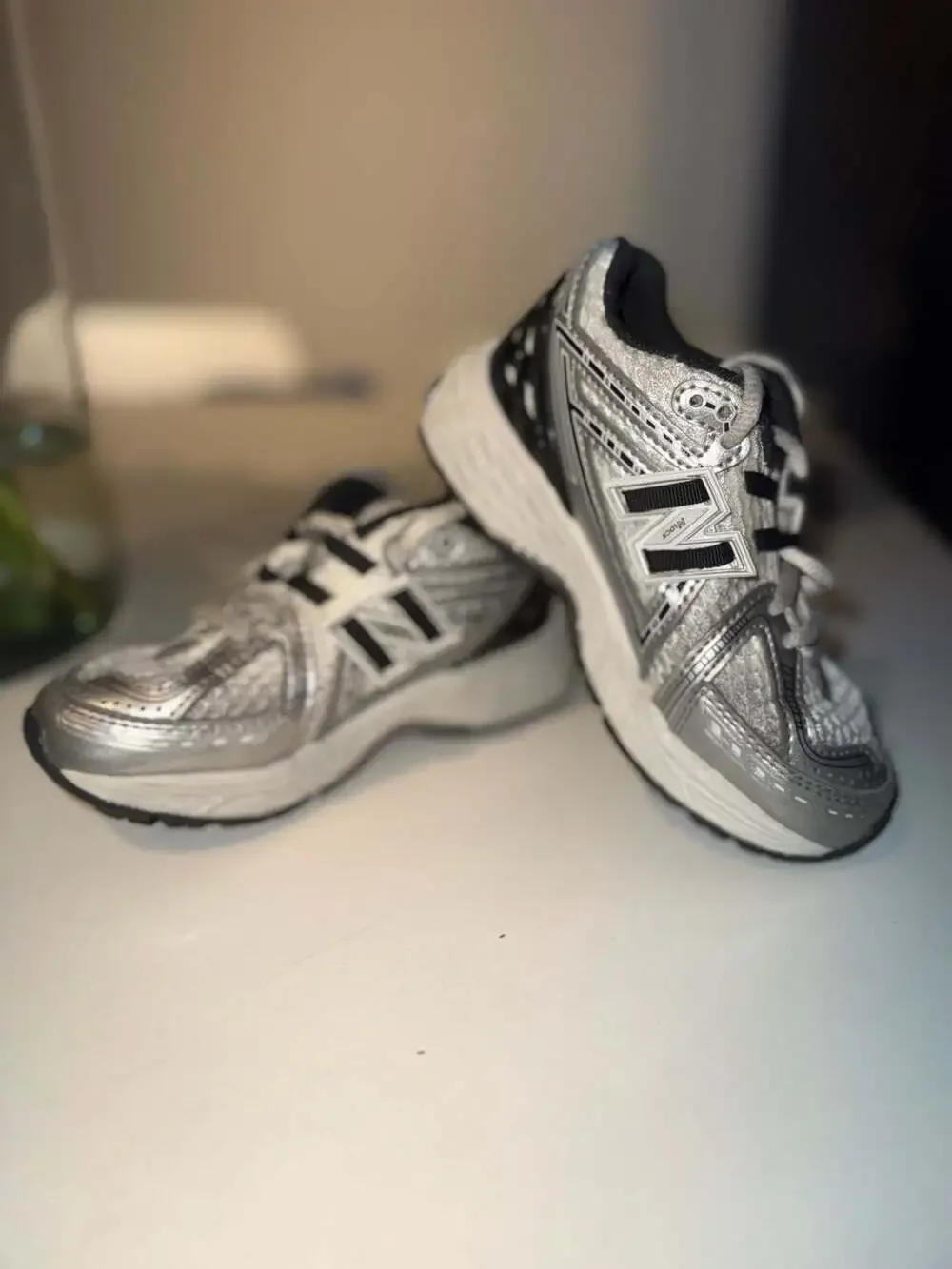 New Balance 1906R Silver Metallic Running Shoes Size 11 US Boy's